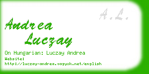 andrea luczay business card